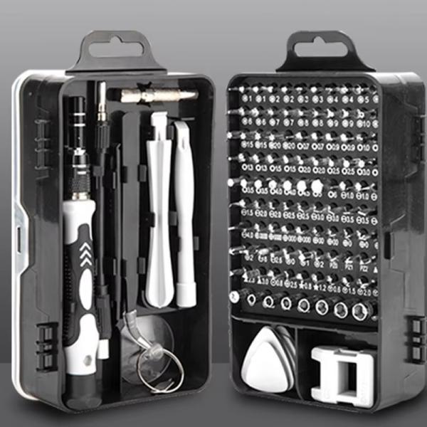 115-in-1 Precision Magnetic Screwdriver Set – Stainless Steel Flat Head Repair Tool Kit