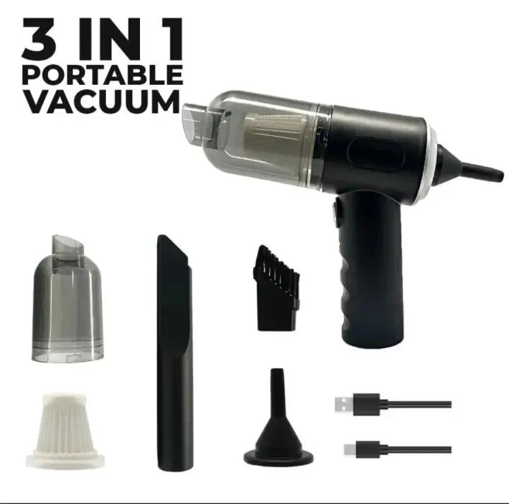 Compact 1 Pc Portable Car Vacuum for Effortless Cleaning