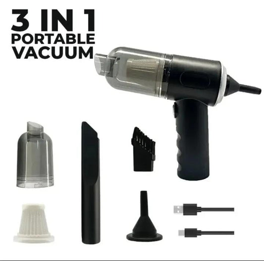 Compact 1 Pc Portable Car Vacuum for Effortless Cleaning