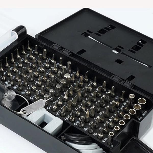 115-in-1 Precision Magnetic Screwdriver Set – Stainless Steel Flat Head Repair Tool Kit