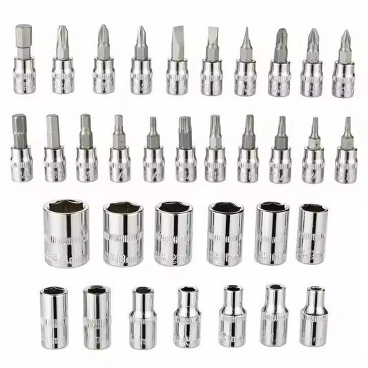 46 Pcs Chrome Vanadium Steel Tool Kit Set